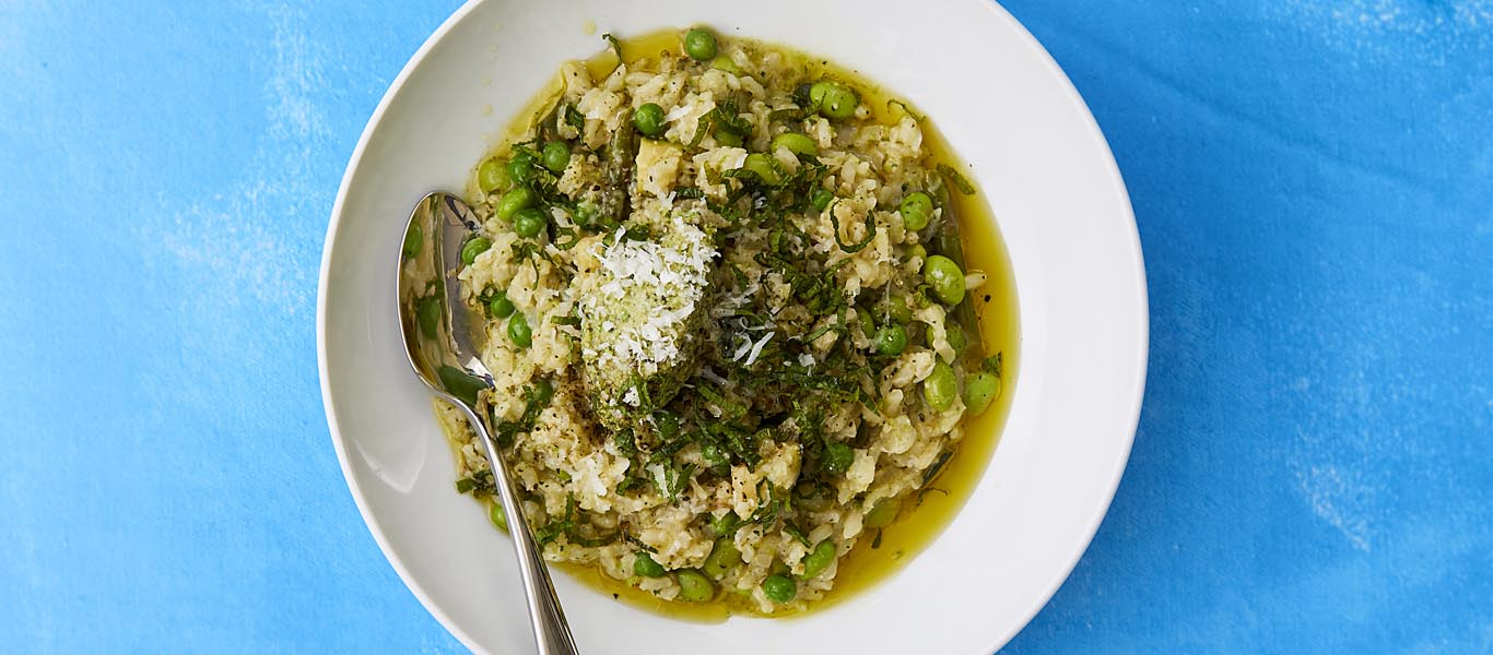 Asparagus and Pea Risotto recipe Budgens.co.uk